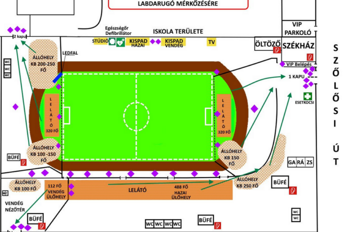 Beléptetés a Fradi-meccsre