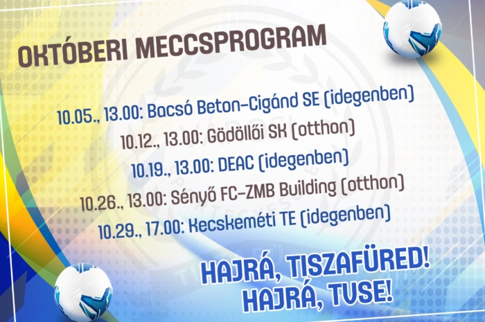 5 tétmeccs vár ránk októberben
